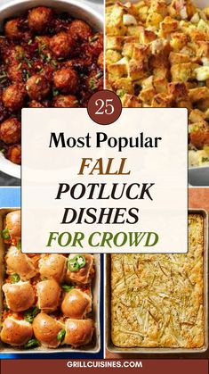 the top 25 most popular fall potluck dishes for crowd