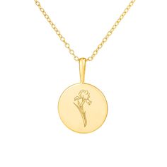 Meet our Birth Flower Necklaces—beautifully crafted in premium sterling silver and fully adjustable for the perfect fit. Each necklace features a delicate flower representing a birth month, making it a meaningful way to celebrate your birth, your little ones, or a special connection to a particular bloom. Whether you’re layering them or wearing one solo, these necklaces add a personal touch and a sprinkle of nature’s magic to your style. Perfect for gifting or treating yourself, these precious b Dainty Flower-shaped Engraved Charm Necklaces, Dainty Engraved Flower Charm Necklaces, Dainty Engraved Flower Charm Necklace, Yellow Gold Necklaces With Birth Flower In Sterling Silver, Yellow Gold Sterling Silver Necklace With Birth Flower, Dainty Birth Flower Round Pendant Jewelry, Delicate Sterling Silver Birth Flower Charm Necklaces, Delicate Sterling Silver Birth Flower Necklaces, Minimalist Flower Shaped Birthstone Jewelry