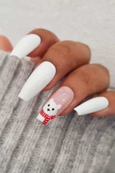 Unghie Nail Art, Bears Nails, Short Acrylic, Salon Ideas, Nail Swag