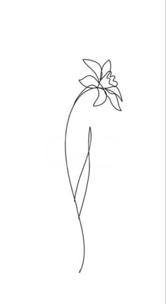 a single line drawing of a flower on a white background with the words,'i love