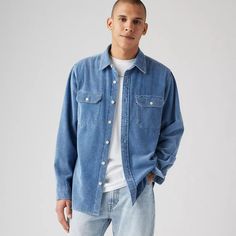 Jackson Worker Overshirt - Light Wash | Levi's® US Light Wash Levis, Classic Silhouette, Levi's, Work Wear, Clothes