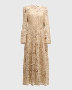 Zimmermann Waverly Lace Midi Dress | Neiman Marcus Uzun Boy, Fantasy Gowns, Lace Midi, Lace Midi Dress, Evening Dress, The Knee, Neiman Marcus, Evening Dresses, The Dress