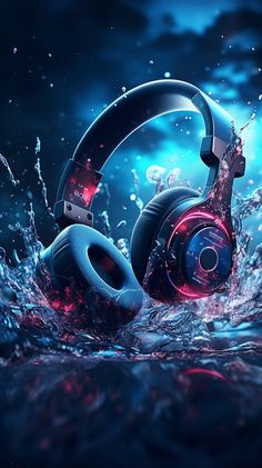 Headphones Wallpaper Dark Headphones Wallpaper, Guitar Wallpaper Iphone, Headphones Art, Digital Art Software, Sassy Wallpaper, Iphone Wallpaper Classy, Iphone Wallpaper Hd Nature, Love Animation Wallpaper