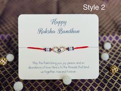 Celebrate the bond of love and protection with our Evil Eye Charm Rakhi. Featuring a beautifully designed evil eye charm to ward off negative energies, this rakhi is crafted with a durable, soft thread adorned with delicate beads. Perfect for Raksha Bandhan, it comes with complimentary Roli and Chawal . Handcrafted with care this rakhi ensures both style and good fortune for your sibling. AOrder now to make this Raksha Bandhan Special! Traditional Evil Eye Bracelet Gift, Happy Rakshabandhan, Raksha Bandhan, Evil Eye Charm, Now And Forever, Good Fortune, Negative Energy, Evil Eye, Of Love