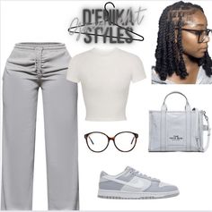 Dunk Low Pure Platinum, Wide Leg Joggers, Back To School Outfit, Medium Tote Bag, Outfit Top, Fasion Outfits, Cute Lazy Outfits