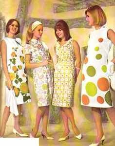 Love the 60's and ... Women In Dresses, Fashion 1960s, 60s Retro, Sixties Fashion, Look Retro