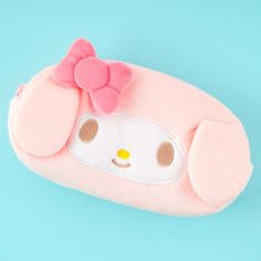 Store your pencils, pens, and other school supplies inside this My Melody face pouch! It’s made from super-soft material and has both pop-out ears and a bow. Comes with a printed inner lining and a zipper closure My Melody Pencil, My Melody Face, Melody Plushie, Pen Pouch, Kawaii Shop, Pop Out, Pencil Pouch, Sanrio Characters, My Melody