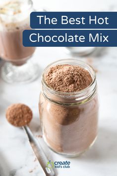 the best hot chocolate mix in a mason jar