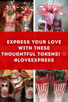 four pictures with the words express your love with these thoughtful tokeners loveexpresss