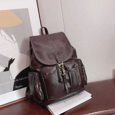 This Vintage Women Backpack for Teenage Girls is made of high-quality PU leather, making it soft and comfortable to wear. The adjustable padded shoulder straps make it ergonomic for daily use, while its spacious compartment makes it perfect for school, work, travel, shopping, hiking, and camping. It's a best seller in the fashion crowd and makes the perfect gift for home decorators and event planners. Premium PU Leather Construction: Crafted from high-quality PU leather, this vintage women's bac Hiking And Camping, Leather Making, Travel Daypack, Vintage Backpacks, Travel Shopping, Event Planners, Teenage Girls, Home Decorators, Vintage Women