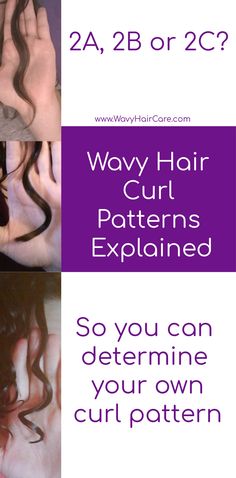 Hair Patterns Chart, Hair Curl Type Chart, Types Of Wavy Hair Chart, Different Types Of Wavy Hair, Curly Hair Pattern Chart, Haircuts For 2b Wavy Hair, Wavy Hair Chart, Wavy Hair Types Chart, Do I Have Wavy Hair