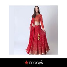 in stock Red Choli With Resham Embroidery, Red Choli For Reception, Red Choli With Sheer Dupatta, Red Hand Embellished Choli, Hand Embellished Red Choli, Red Glamorous Festive Sets, Festive Red Glamorous Sets, Red Festive Choli, Elegant Red Traditional Wear