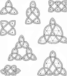 an image of celtic knots that are being used to make the pattern for this project