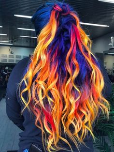 Ice Hair, Colors Nails, Multicolored Hair, Nails Red, Hair Dye Colors