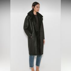 In Excellent Condition. Comes From Smoke And Pet Free Home. Incredible Coat. Real Suede And Shearling Coat. Reversible. Can Be Worn With Sleeve Folded Up To Show Fur Or Down. Beautiful Substantial Coat Perfect For The Upcoming Season. Shearling Coat, Folded Up, Black Color, Fur Coat, Jackets & Coats, Jackets For Women, The Incredibles, Pet, Black