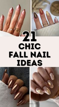 Copper Color Nails, Fancy Fall Nails, September Dip Nail Ideas, Fall Inspired Nails Autumn, Fall Nail Ideas, Fashion Makeover, September Nails, Fall Manicure, Fall Nail Trends