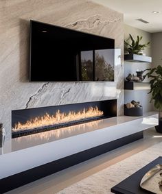 Electric Fireplace Intimate Glow 72 Cozy Sitting Room Ideas, Side Fireplace, Fireplace Electric, Fireplace And Tv, Fireplace Dimensions, Recessed Electric Fireplace, Electric Fireplace Wall, Feature Wall Living Room, Linear Fireplace