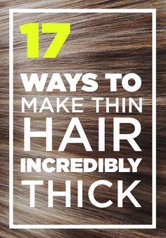 17 Genius Ways To Make Thin Hair Look Seriously Thick - Go thick or go home. Blond Hairstyles, Top Hairstyles, Hair Remedies, Short Hairstyle, Skorts