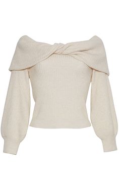 The Salma Top is an ultra-luxurious wardrobe essential, crafted in a lush cashmere blend rib knit. Lantern sleeves add volume to the fitted silhouette, while the draped, twisted neckline offers sophistication and elegance. 70% Wool, 30% Cashmere Ribbed knit Twist off the shoulder neckline Lantern sleeves This garment is special and might stretch over time if hung. To preserve its shape, we recommend taking extra care and folding. Luxurious Wardrobe, Church Outfits, Lantern Sleeves, Look Fashion, Winter Coat, Wardrobe Essentials