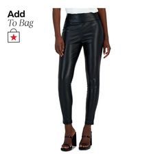 in stock Womens Capris, Faux Leather Leggings, Deep Black, Leather Leggings, Pick Up, In Store, Shoe Accessories, Buy Online, Pants For Women