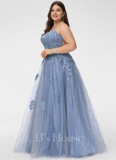 Prom Dresses Curvy Plus Size, Tulle Floor-length Gown For Debutante Ball, Floor-length Tulle Gown For Debutante Ball, Quinceanera Floor-length Gown With Tulle Skirt, Floor-length Tulle Gown For Quinceanera, Quinceanera Tulle Floor-length Gown, Homecoming Tulle Gown With Sweep Train, Chubby Prom Dresses, Prom Plus Size Dresses