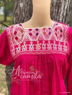 Light fresh manta Hand embroidery- front part only Hot pink Best fits s-m Pink Long Sleeve Blouse For Festival, Pink Bohemian Embroidered Short Sleeve Top, Pink Traditional Embroidered Summer Top, Pink Embroidered Cotton Blouse, Pink Floral Embroidered Blouse For Festivals, Pink Short Sleeve Blouse For Festival, Traditional Pink Embroidered Top, Pink Embroidered Tops For Festival, Pink Long Sleeve Embroidered Cotton Top