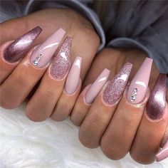 Champagne Nails, Manicure E Pedicure, Nail Polishes