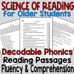 Decodable Passages, Reading Interventionist, Phonics Reading Passages, Reading Comprehension Practice, Decoding Words, Phonics Programs, Teaching Second Grade, Orton Gillingham, Science Of Reading