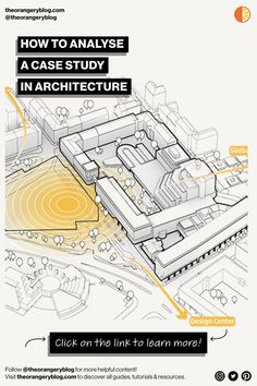 an architectural diagram with the words how to analse a case study in architecture click on link to learn more