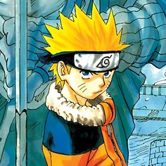 the character naruto is looking at something