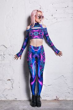 Festival leggings blue leggings printed leggings rave | Etsy Fitted Rave Unitard For Festivals, Rave Style Stretch Unitard For Festivals, Rave Unitard With Stretch For Festivals, Rave Unitard With Stretch Fit For Festivals, Rave Stretch Unitard For Festivals, Fitted Blue Rave Bottoms, Fitted Blue Bottoms For Rave, Futuristic Clothing, Sci Fi Clothing