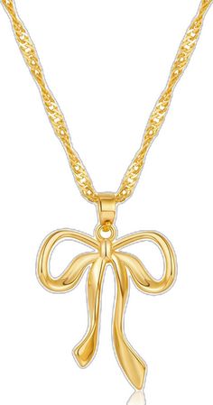 Gold Necklace With Bow For Party, Gold Bow Necklace For Party, Elegant Gold Necklace With Decorative Bow, Gold Necklace With Decorative Bow For Party, Elegant Gold Necklace With Bow, Elegant Gold Necklace With Bow Detail, Gold Necklace With Ribbon For Gift, Gold Necklace With Ribbon Perfect For Gifts, Formal Gold Necklaces With Ribbon