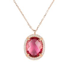 This exquisitely regal oval gemstone pendant necklace is pure elegance in design.  The multifaceted oval gemstone with illustrious cz detailing, which highlights the beauty of the central stone, reflects the light which dazzles from day to night.This stylish necklace is an ideal finishing touch for any evening attire and a great pairing with the Beatrice Earrings and Bracelet.Tourmaline is one of the birthstones for October, making this an ideal personalised birthday gift. Materials: 925 sterlin Luxury Oval Necklaces With Sparkling Stones, Elegant Oval Necklaces With Sparkling Stones, Elegant Oval Pendant Jewelry With Gemstone Accents, Diamond Oval Pendant Necklace With Gemstone Accents, Elegant Oval Necklaces With Gemstone Accents, Oval Diamond Pendant Necklace With Gemstone Accents, Elegant Oval Pendant Necklace With Gemstone, Refined Oval Pendant Necklace As Gift, Formal Necklaces With Gemstone Accents And Oval Pendant