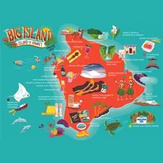 Illustrated map of Big Island, Hawaii with all the fun travel things to. Brought to you by the Host of Hawai'i, creators of the iconic chocolate covered macadamia nut Hawaiian Host. Things To Do In Hawaii Big Island, Hiking Big Island Hawaii, Hawaii Big Island Bucket List, Hawaii Main Island, Island Of Hawaii Things To Do, Hawaii Tourist Attractions, Hawaii The Big Island, Big Island Hawaii Things To Do Kids