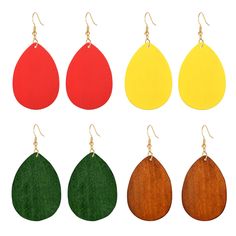 PRICES MAY VARY. Material of Wood Earrings: Wood + Alloy. Beautiful in a fashion look.Natural, unique and chic Wooden teardrop earrings earrings size: 5.7*3.8 cm. Net Weight: 3.8g. Wooden teardrop earrings design is elegant and looks very charming. Lightweight comfortable to wear. One set contains two pairs. The wood earrings is perfect gift to your loved ones, like lover, girlfriend, wife, fiancee, daughter, your female friends, or even yourself for valentine's day, birthday, Christmas day, and Wooden Teardrop Earrings, African Bohemian, Earrings Wood, Wooden Hoop, Earrings Design, Festival Celebration, Female Friends, Wood Earrings, Wooden Jewelry