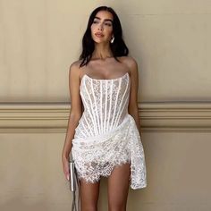 44391052706030|44391052738798|44391052771566|44391052804334 Boho Bridal Shower Dress, Lace Corset Mini Dress, Mini Gown, Birthday Dress Women, Elegant Mini Dress, Tube Top Dress, Couture Mode, Corset Mini Dress, Maxi Robes