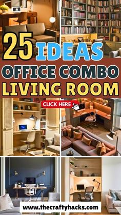 the 25 best office combo living room ideas