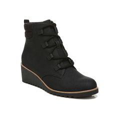 Womens Wedge Boots, Wedge Bootie, Lace Up Wedges, Wedge Ankle Boots, Womens Wedges, Wedge Boots, Black Booties, Material Design, Womens Backpack