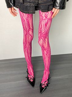 This price is for a pair of tights only, others are not included. Fitted Pink Hosiery For Party, Pink Fitted Tights, High Stretch Pink Trendy Tights, Trendy High Stretch Pink Tights, Pink Party Leggings, Pink Tight Leggings For Party, Stretch Pink Legwear For Party, Pink Stretch Legwear For Party, High Stretch Party Hosiery