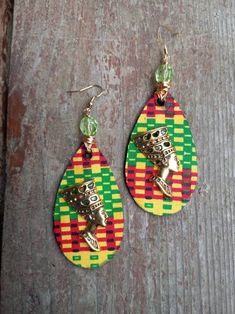 Pictured as shown 3 inch drop Handmade Adjustable Ankh Earrings, Afro Jewelry, Afro Earrings, Afrocentric Earrings, African Earrings, Beads Pictures, Crafts For Gifts, African Jewelry, Diy Crafts For Gifts