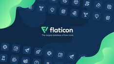 the flat icon set includes different icons, such as symbols and text that can be used in