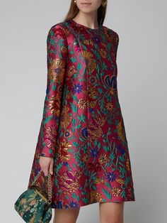 Dresses Date, Sukienki Maksi, Long Sleeve Summer Dress, Elegant Midi Dresses, Dresses Online Shopping, Dresses Formal Elegant, Long Sleeve Dress Formal, 자수 디자인, Long Sleeve Casual Dress