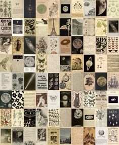 a collage of many different types of paper