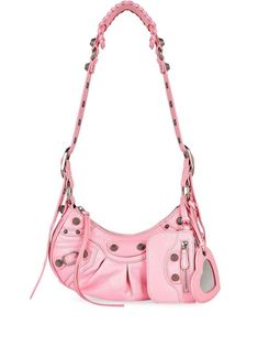 5812 BALENCIAGA LE CAGOLE XS LEATHER CROSSBODY BAG Pink Balenciaga Bag, Balenciaga Shopping Bag, Ivy Accessories, Collage Cutouts, Pink Purses, Balenciaga Purse, Balenciaga Handbags, Detailing Logo, Leather Frames