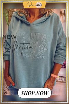 Cotton Hoodie Casual Plus Size Sweatshirt Plus Size Sweatshirt, Cotton Hoodie, Casual Hoodie, The Picture, Jeans Style, Women's Style, Plus Size Fashion, Plus Size, Sweatshirts