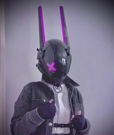 Bunny Helmet, Cyberpunk Masks, Cyberpunk Mask, Cyberpunk Outfit, Futuristic Helmet, Bunny Mask