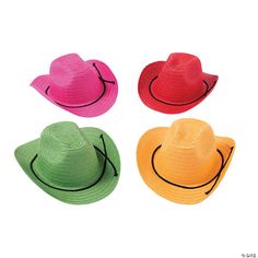 Get your little cowpokes ready in Western style in no time with the help of these Colorful Cowboy Hats! Featuring assorted colors, there's enough for a ... Western Theme Party, Cowboy Gear, Western Parties, Kids Birthday Themes, Birthday Themes, Themed Events, Booth Props, Cowgirl Hats, Orange And Green