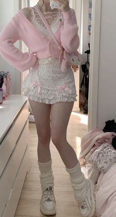 Pink Outfits, Really Cute Outfits, Kawaii Clothes, Pink Outfit, Girly Outfits, Kawaii Fashion, Cute Fashion