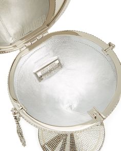 Judith Leiber Couture Beaded Martini Glass Cocktail Clutch | Neiman Marcus Mirror Detail, Judith Leiber Bags, Interior Mirror, Judith Leiber Couture, Judith Leiber, American Brand, Victoria And Albert, Victoria And Albert Museum, Martini Glass