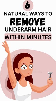 6 Natural Ways To Remove Underarm Hair Within Minutes: Ditch the razor! Try these 6 natural remedies for swift underarm hair removal. Remove Underarm Hair, Ways To Say Goodbye, To Say Goodbye, Personal Hygiene, Say Goodbye, Hair Removal, Beauty Salon